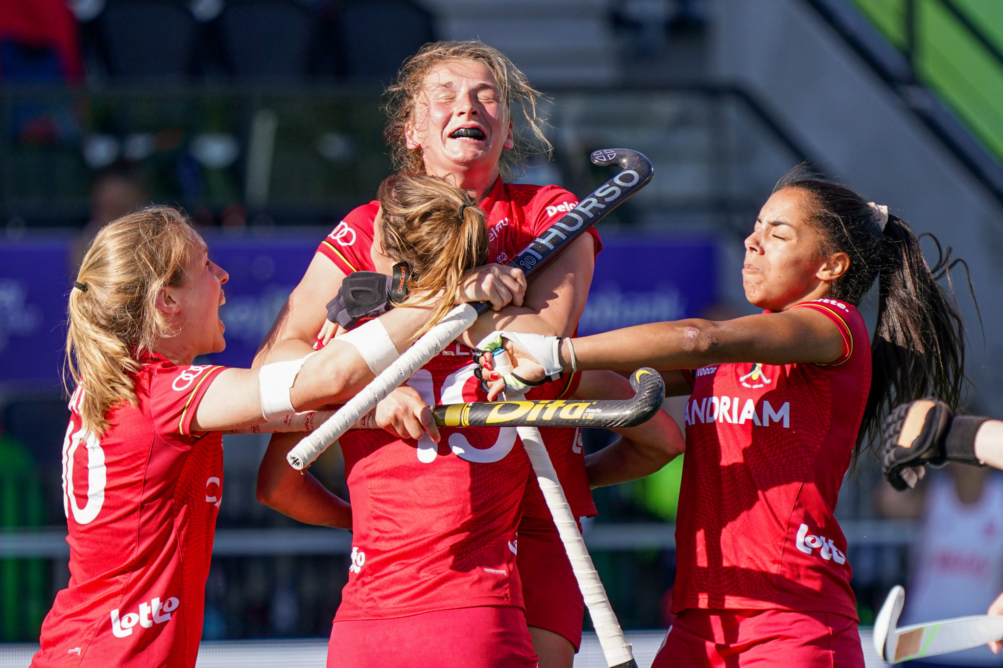 Belgium face The Netherlands in their fourth game of the 2021-2022 Women's FIH Hockey Pro League season ©Getty Images