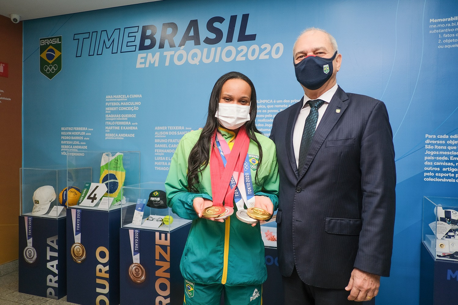 Andrade’s kit and Leal’s cap among items at Brazilian NOC Tokyo 2020 exhibition