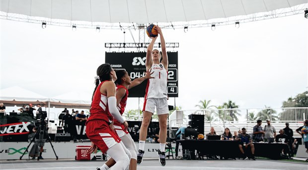 Women's top seeds Canada topped their pool at the inaugural FIBA 3x3 AmeriCup ©fiba.basketball 