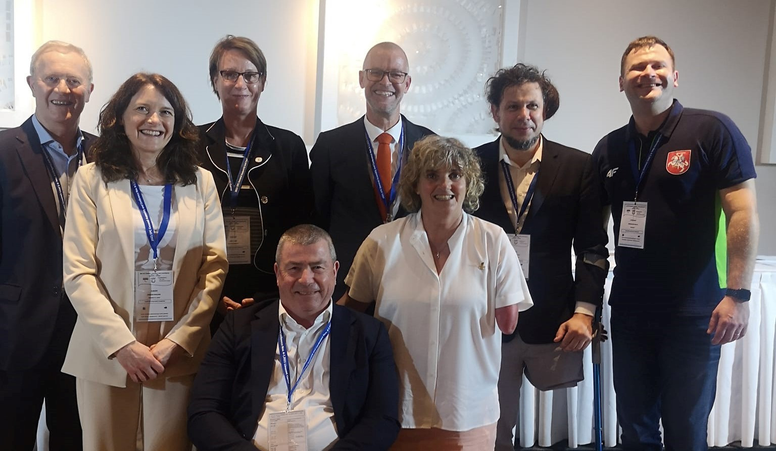Raymond Blondel, back row, centre, has been elected as President of the European Paralympic Committee, with a new Executive Committee also elected ©Facebook/European Paralympic Committee