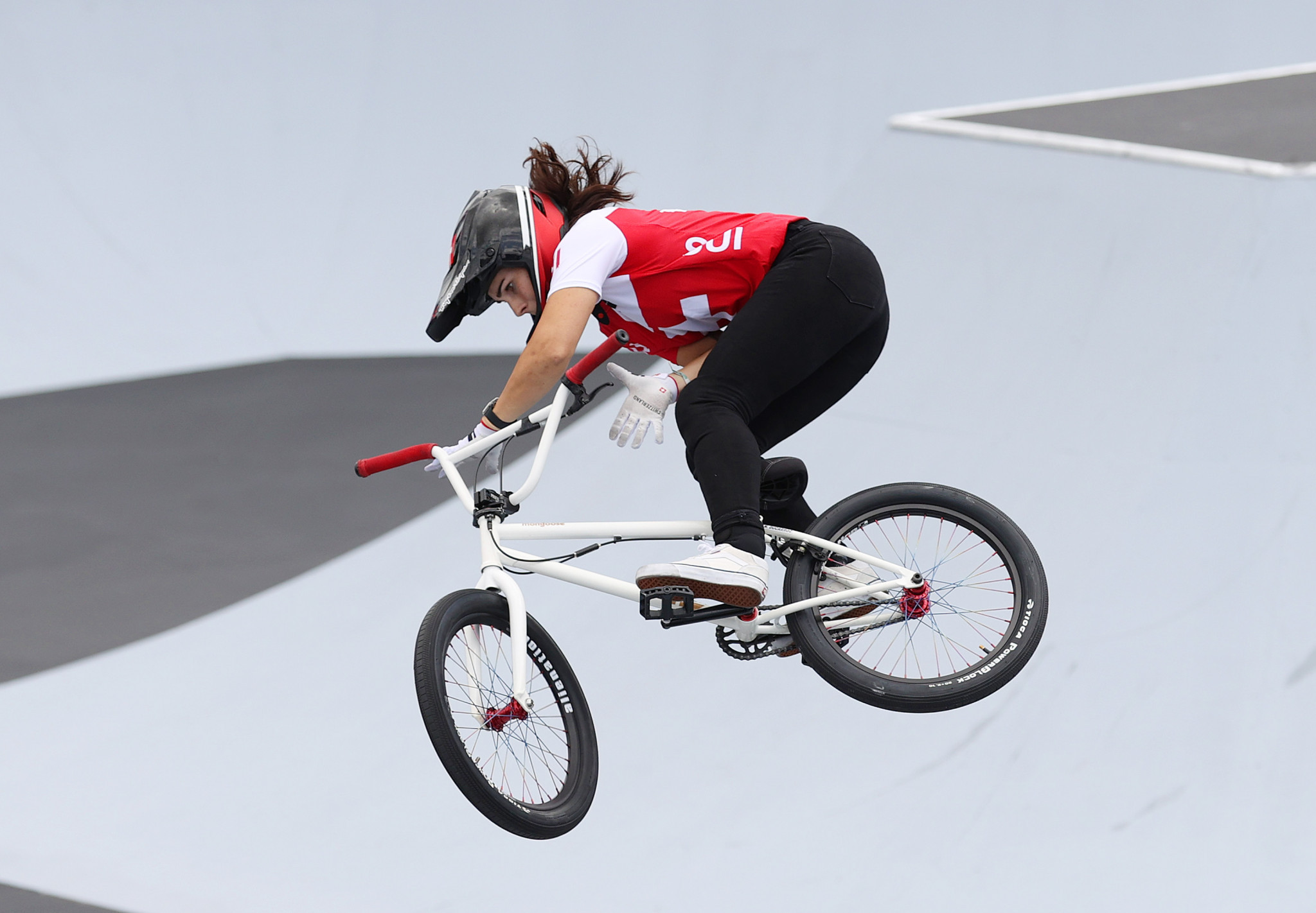 Nikita Ducarroz won bronze at the women's BMX freestyle event at Tokyo 2020 in the sport's Olympic debut ©Getty Images