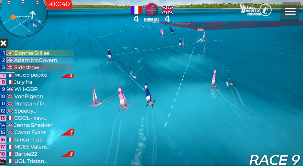France beat Britain in a thrilling series that was decided in the final race in the eSailing Nations Cup ©World Sailing