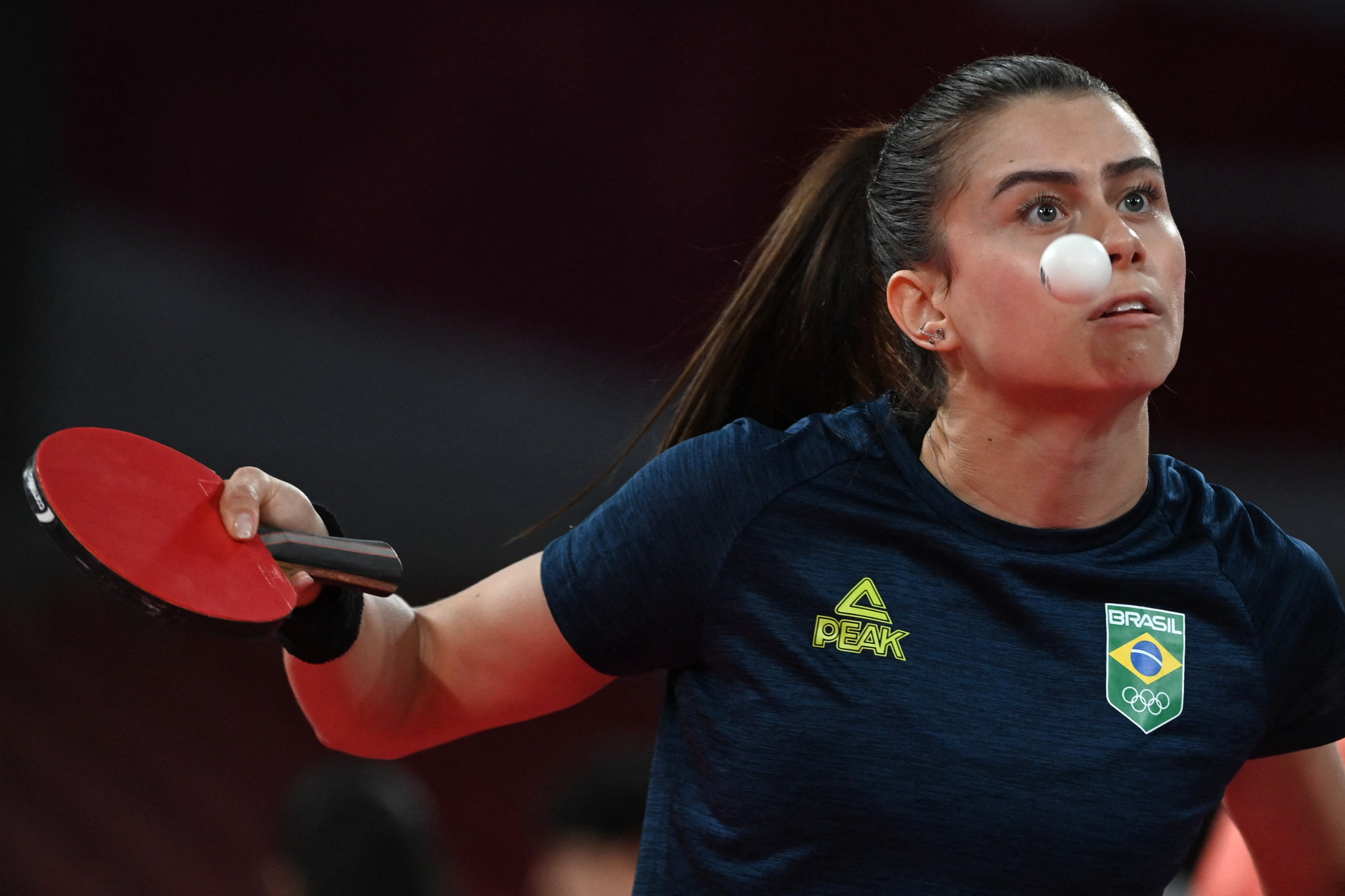 Brazil's Bruna Takahashi has won a silver and two bronze medals at the ITTF Pan American Championships women's singles, but is yet to secure gold ©Getty Images