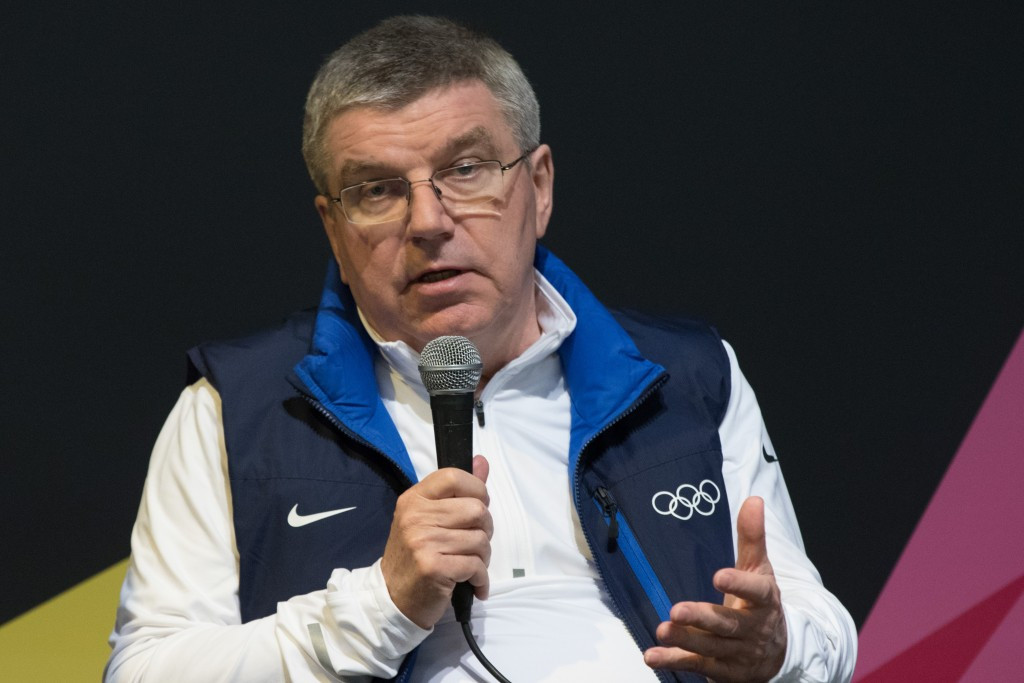 IOC President Thomas Bach claims there is no ban on bid cities attending Lillehammer 2016, even though they all received letters last month warning them not to come and Paris Mayor Anne Hidalgo cancelled her trip because she was told it would break the rules ©Getty Images