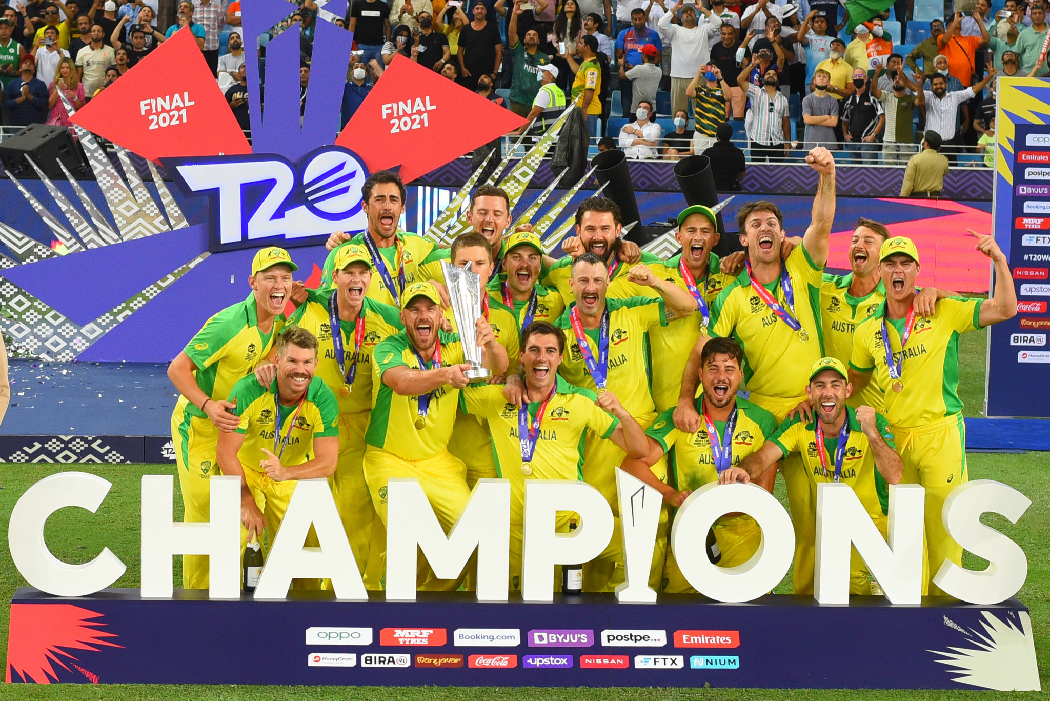 After Australia won the ICC Men's T20 World Cup, the ICC could announce the United States and West Indies as the hosts of the 2024 competition ©Getty Images