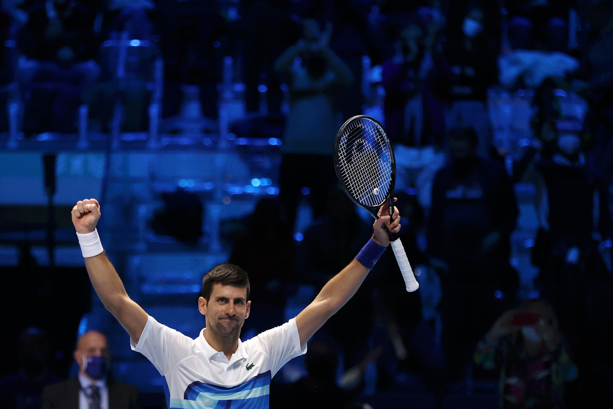 World number one Novak Djokovic began his ATP Finals campaign with a victory ©Getty Images