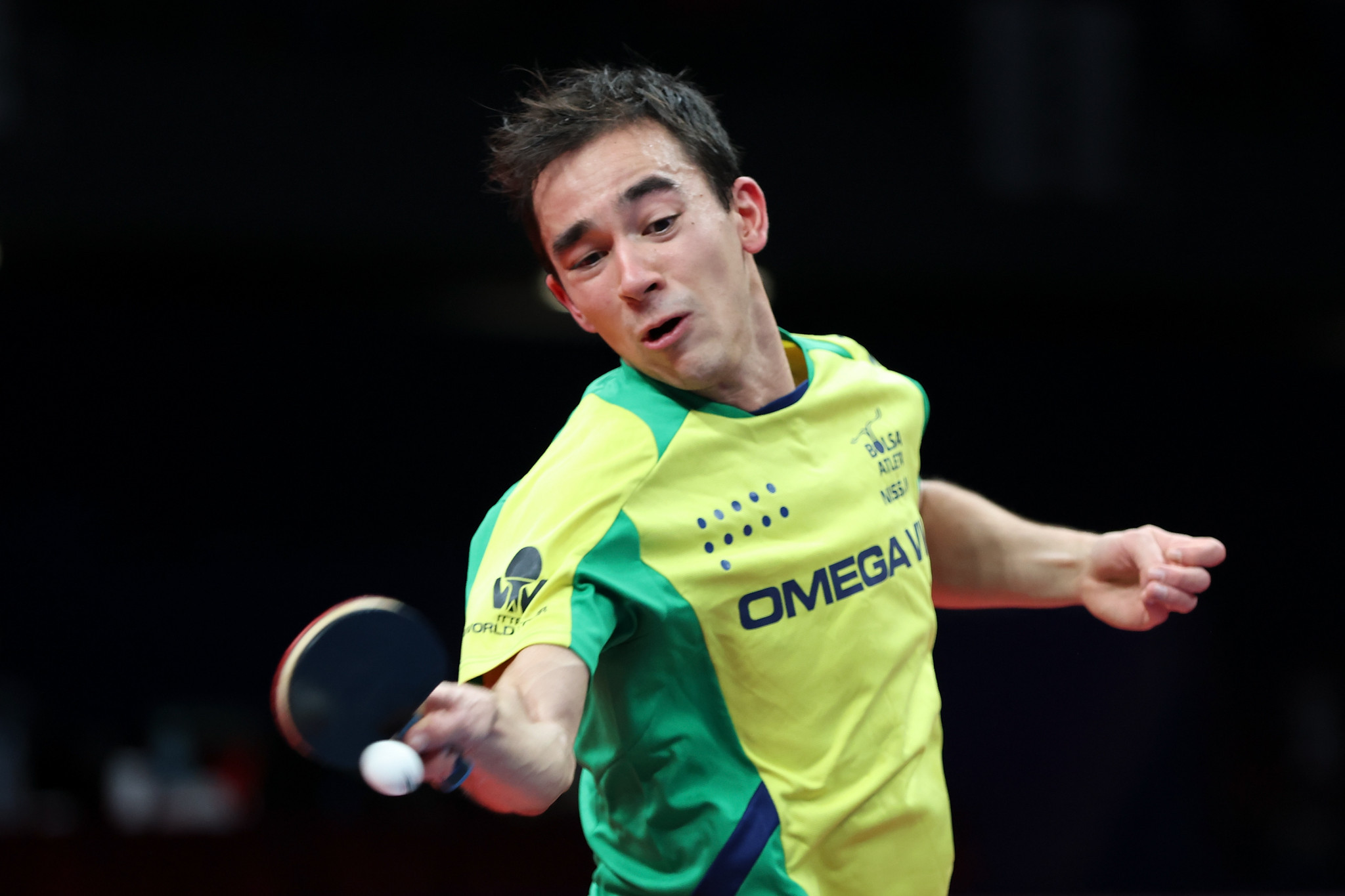 Brazil's Hugo Calderano defeated Canada's Eugene Wang 4-2 in the ITTF Pan American Championships men's singles final ©Getty Images