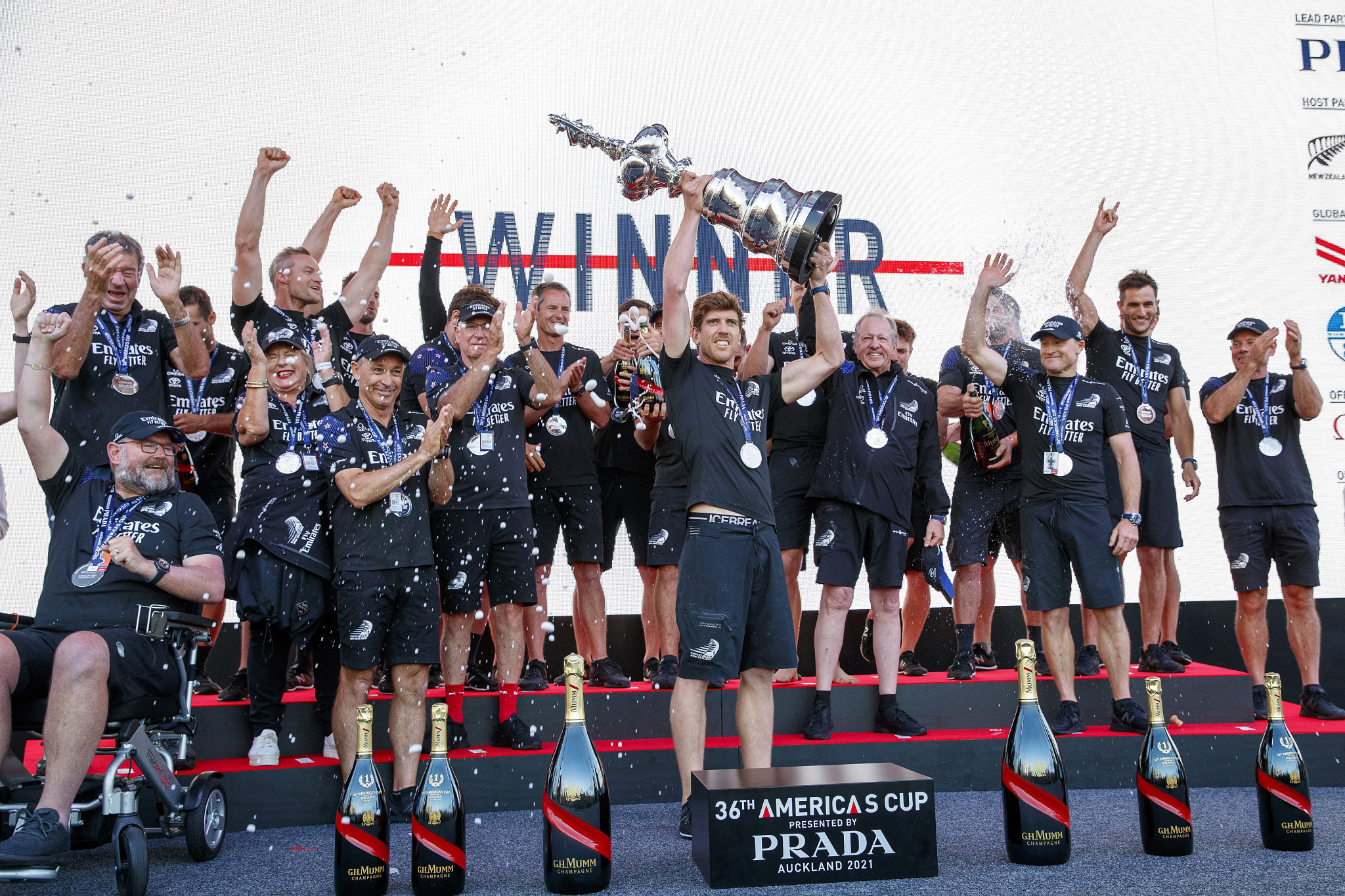 Emirates Team New Zealand retained the America's Cup in Auckland in March ©Getty Images