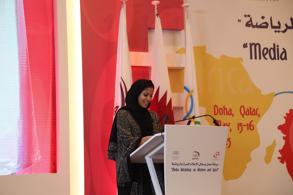 Mariam Farid, a promising young hurdler who was an Ambassador for Doha’s successful bid for the 2019 World Athletics Championships, also spoke at the workshop