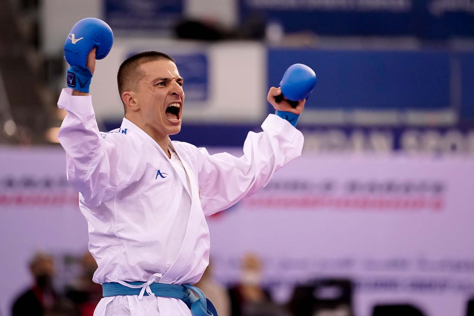 Athletes competing on day two showed passion and emotion on the tatami ©WKF