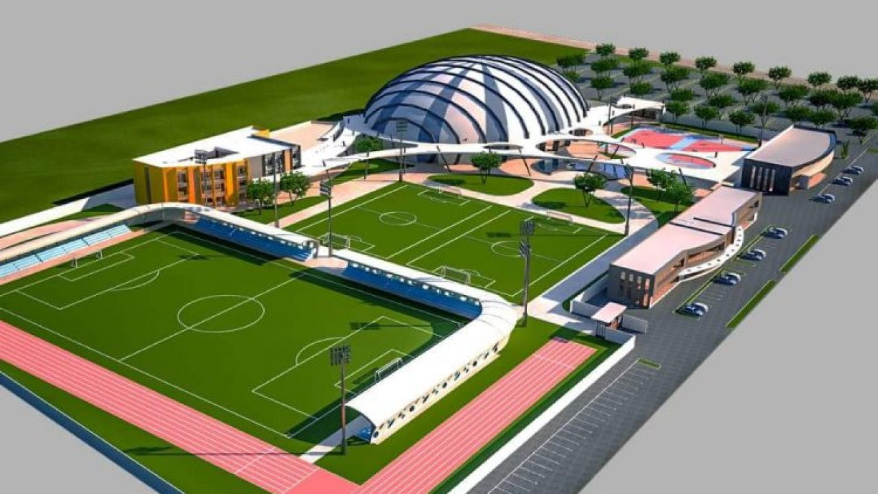 The new sports complex at Borteyman in Accra will include a temporary dome to host handball, judo, karate, taekwondo and volleyball during the 2023 African Games ©The Presidency Republic of Ghana