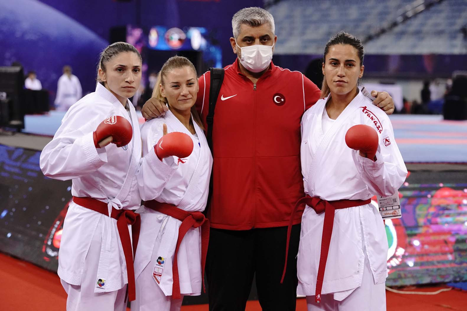Turkey made a winning start to the women's team competition ©WKF