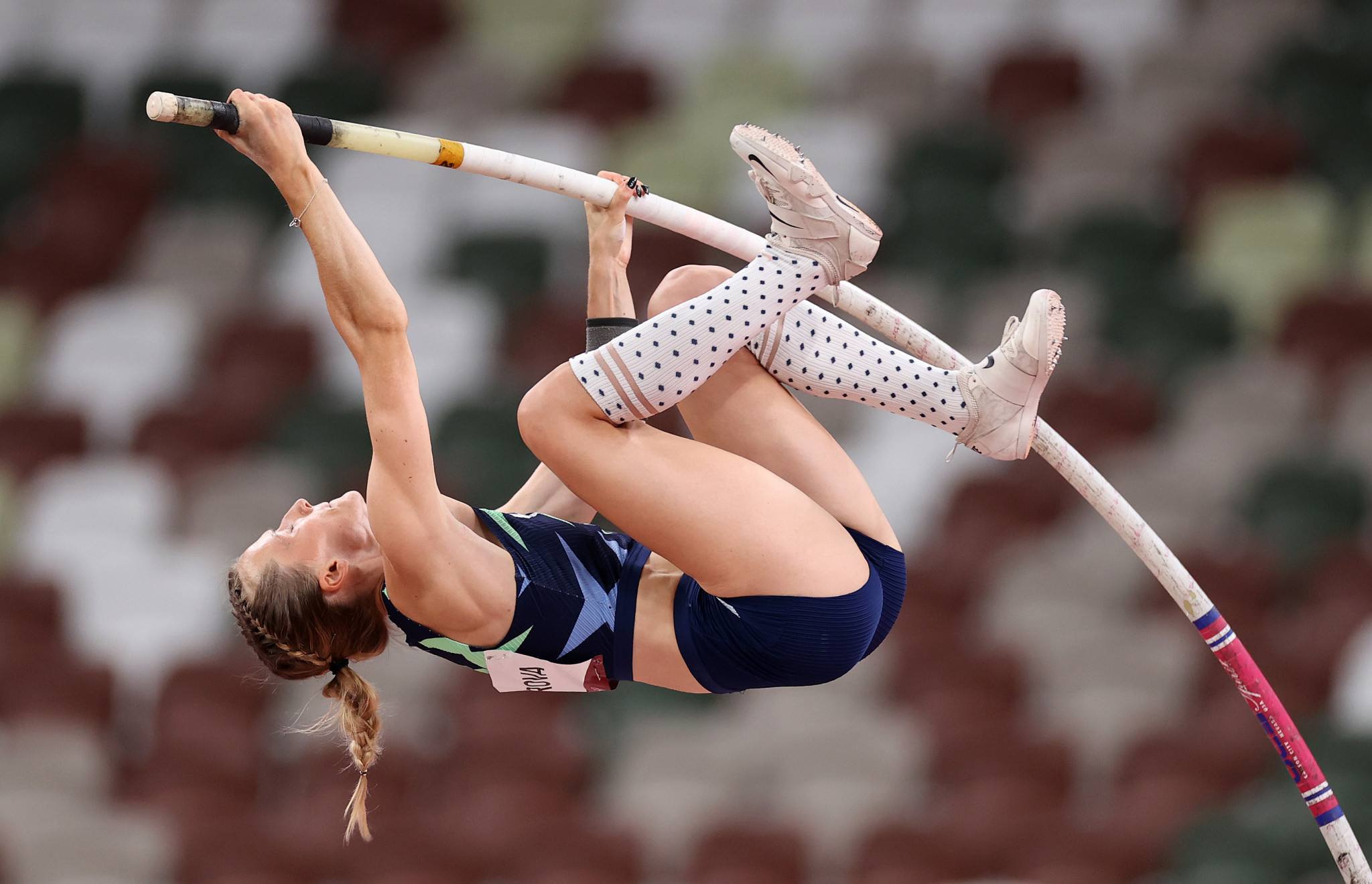 Pole vaulter Anzhelika Sidorova was one of only 10 Russian athletes allowed to compete at Tokyo 2020 but won an Olympic silver medal ©Getty Images