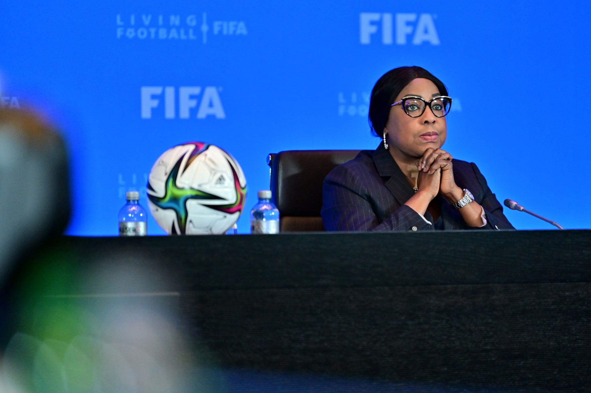 FIFA secretary general Fatma Samoura held a virtual meeting with the Kenyan Government ©Getty Images