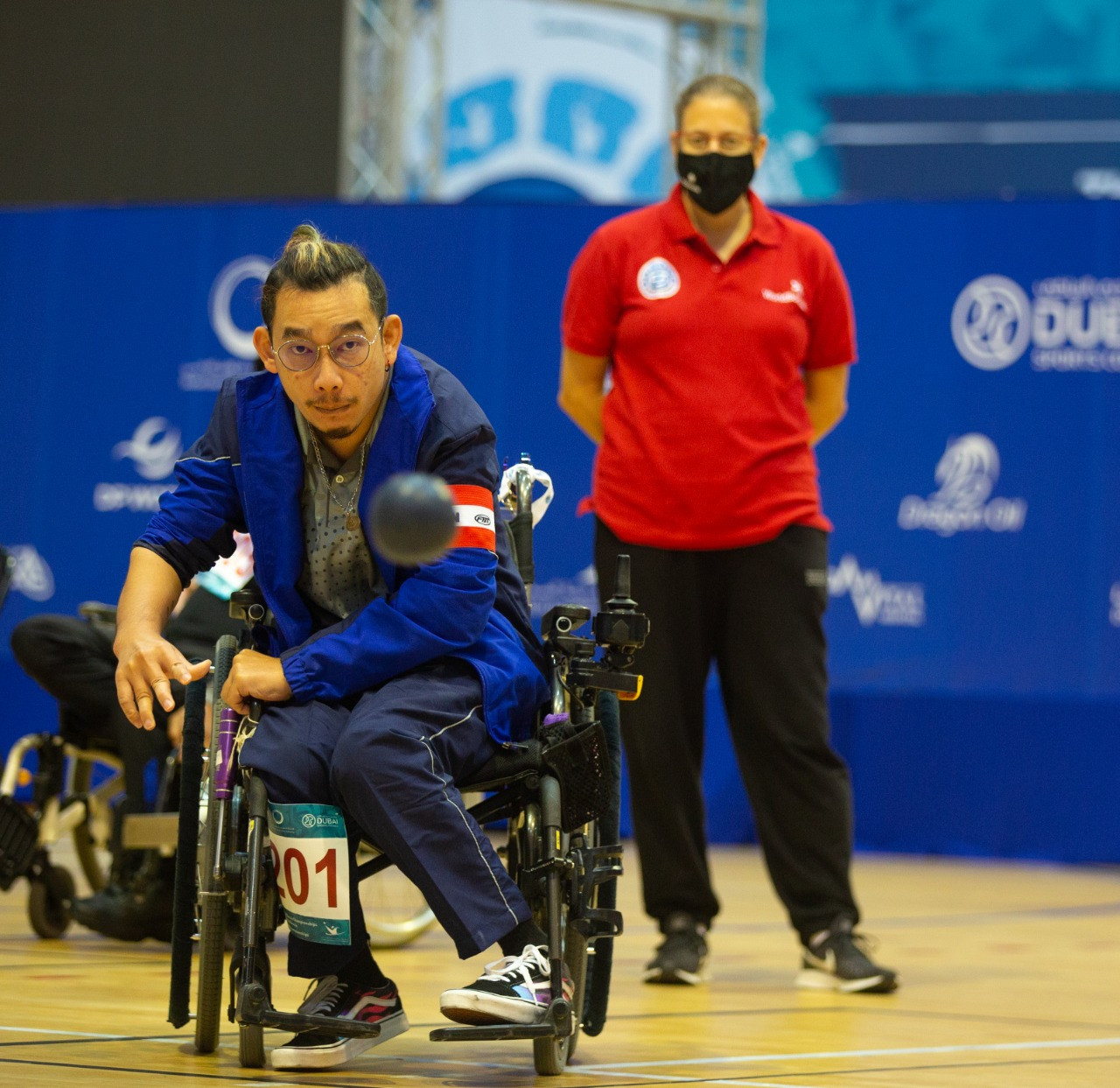 Thailand's Paralympic champion Watcharaphon Vongsa contributed to a BC1-BC2 team gold in Dubai ©Yahya Essa/Fazza LOC Media 