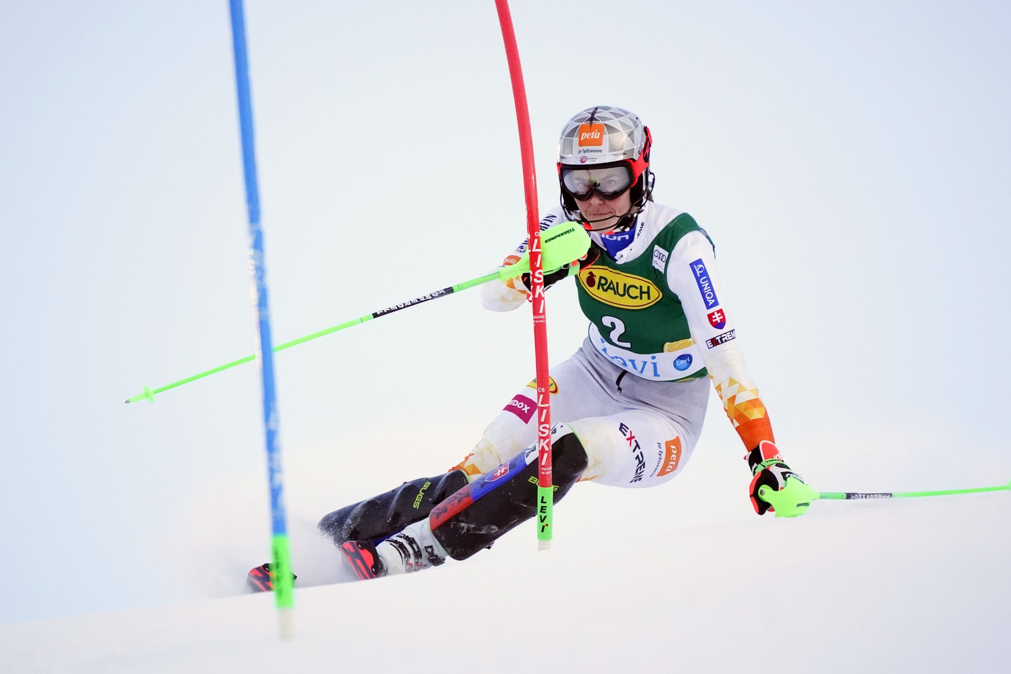 Petra Vlhová won the first of two slalom World Cups in Levi ©Getty Images