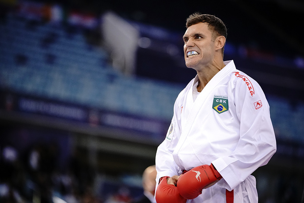Douglas Brose of Brazil is now a three-time world champion, the latest gold coming at the age of 35 ©WKF