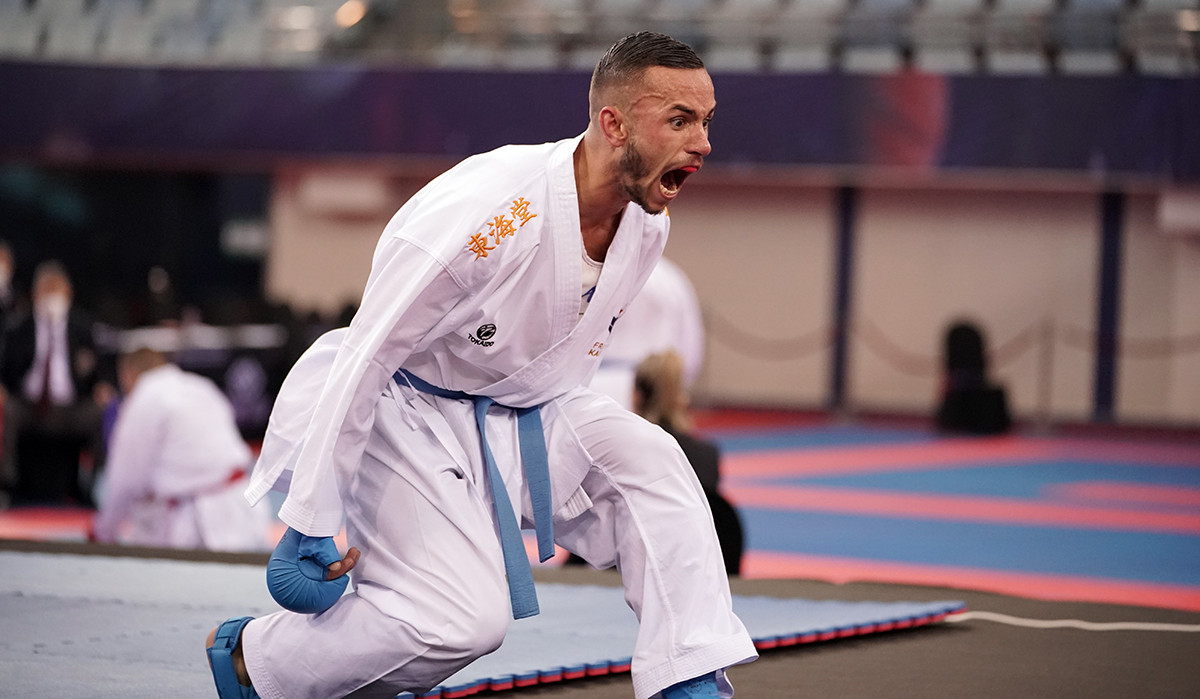Steven Da Costa was among the Olympic gold medallists who shone on day five ©WKF