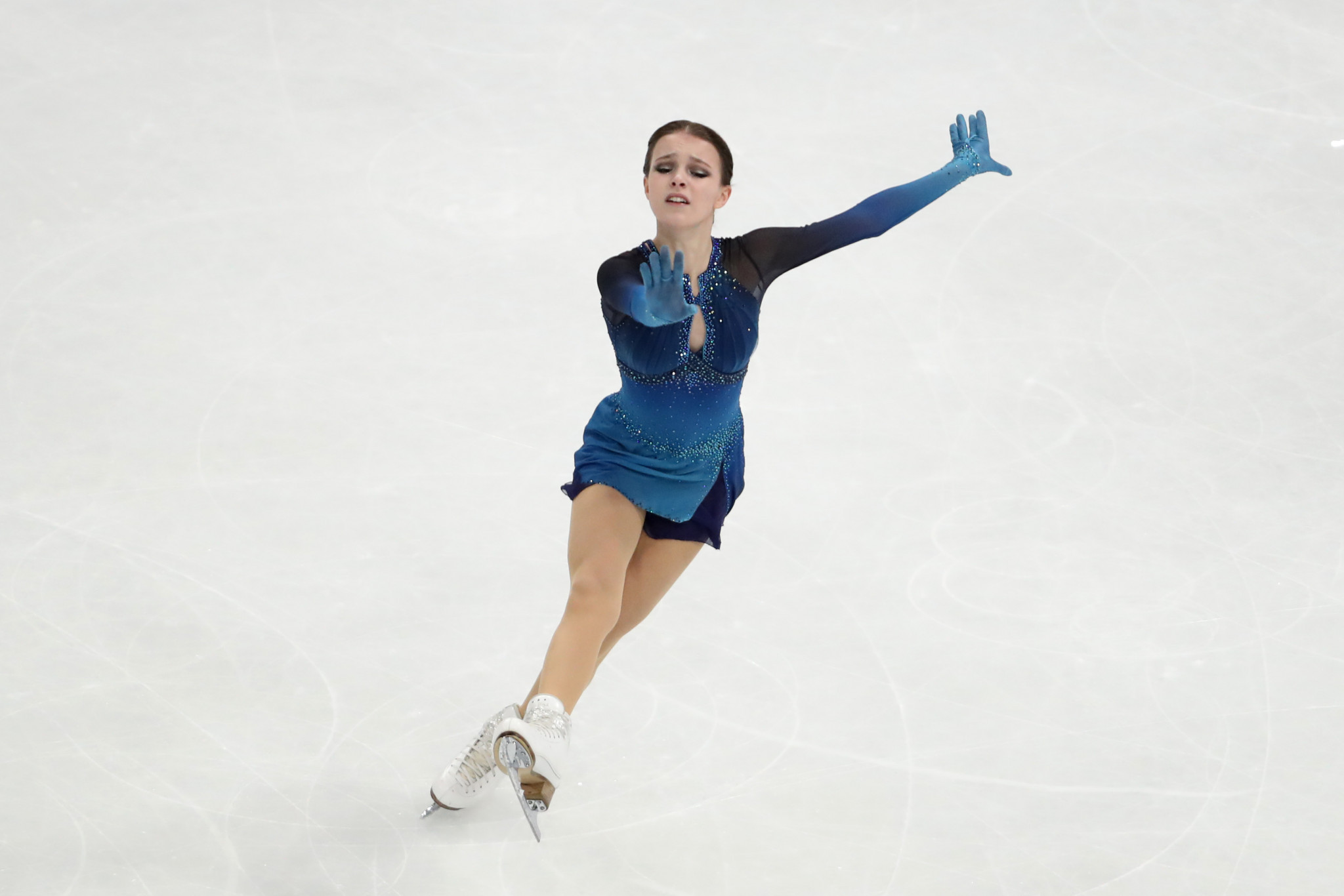 Russia's Anna Shcherbakova scored 229.69 to win the women's event at the Internationaux de France ©Getty Images
