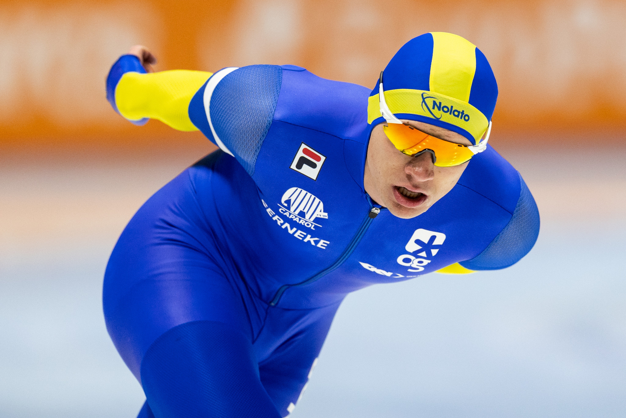 Nils van der Poel of Sweden followed up a men's 5,000m victory last weekend by winning the 10,000m event in Stavanger ©Getty Images