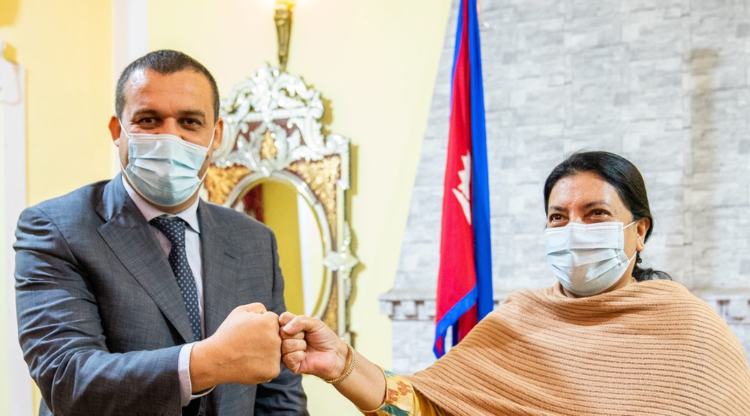AIBA President Umar Kremlev held a meeting with Nepal President Bidhya Devi Bhandari ©AIBA