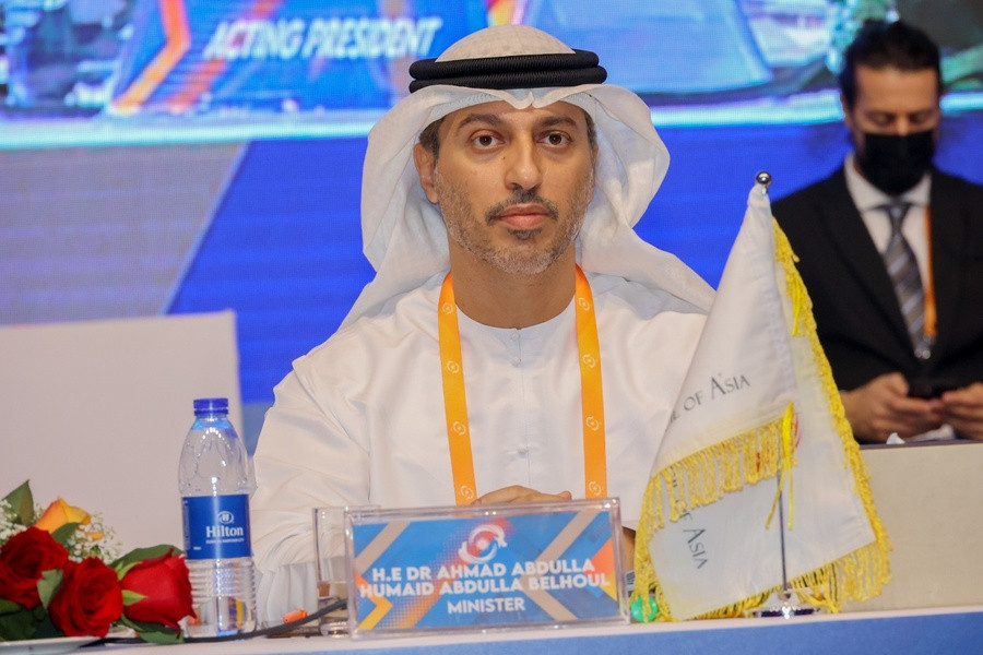 United Arab Emirates Sports Minister Ahmad Abdulla Humaid Abdulla Belhoul was the chief guest at the OCA General Assembly ©OCA