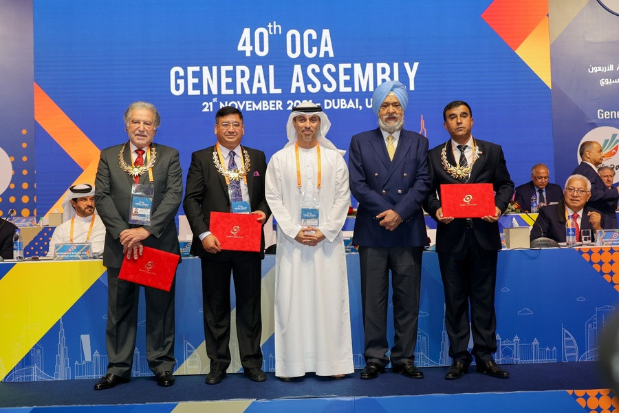 A series of special merit awards were presented by the Olympic Council of Asia ©OCA
