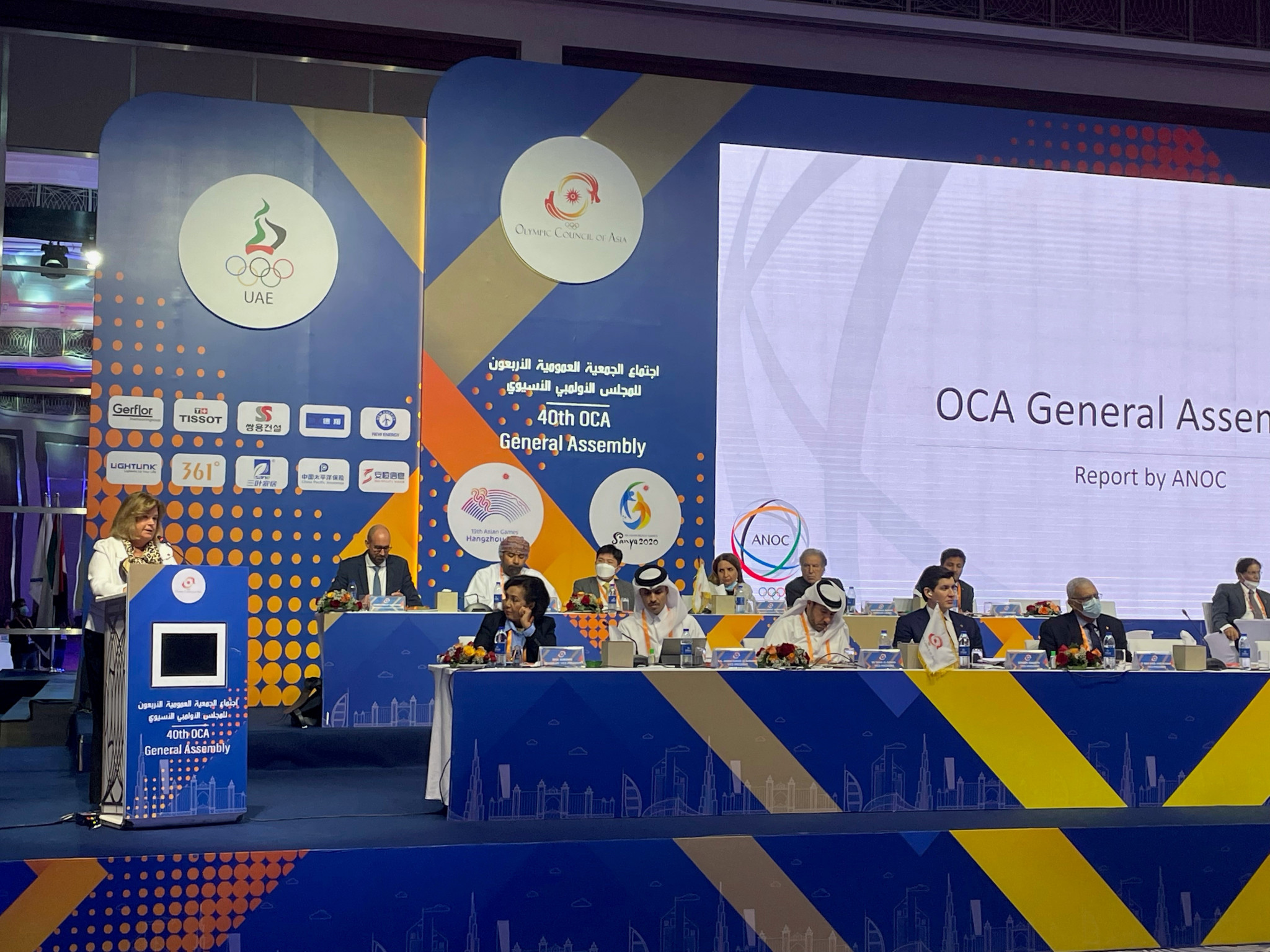 ANOC secretary general Gunilla Lindberg updated the OCA General Assembly on several matters, including a report on Tokyo 2020 ©ANOC