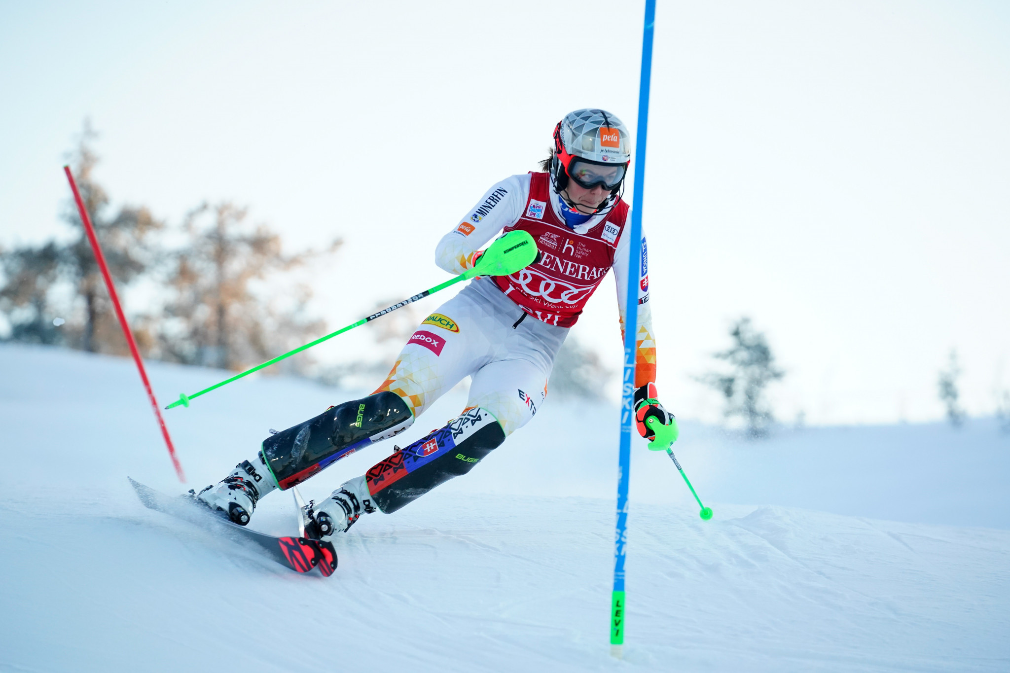 Petra Vlhová won both slalom World Cup legs in Levi ©Getty Images