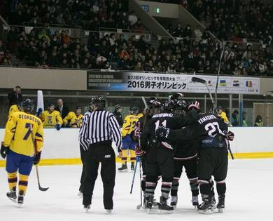 Japan thrash Romania to set up decider with Ukraine at preliminary Olympic ice hockey qualifier 