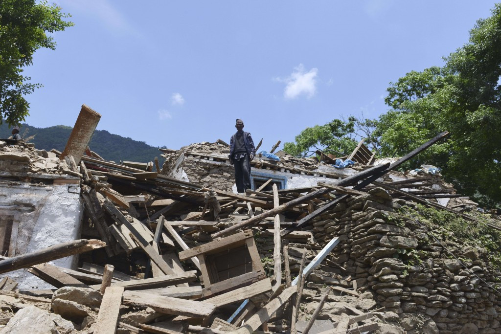 Nepal was hit by two devastating earthquakes in the space of three weeks, leaving more than 8,000 people dead ©AFP/Getty Images