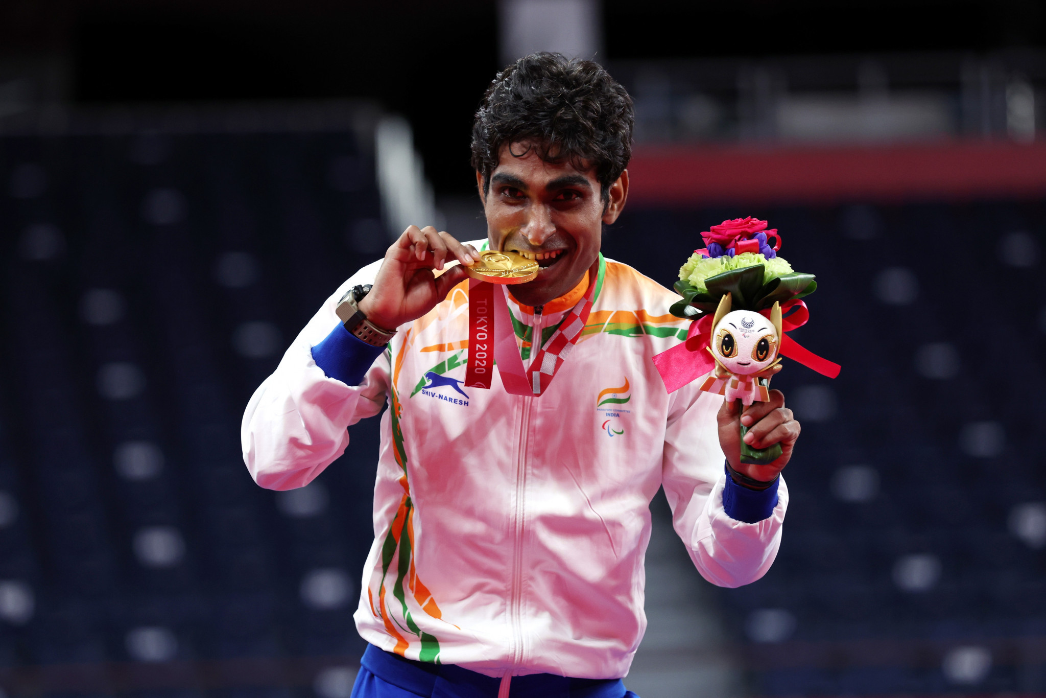Pramod Bhagat claimed men’s singles SL3 gold at the Tokyo 2020 Paralympics ©Getty Images