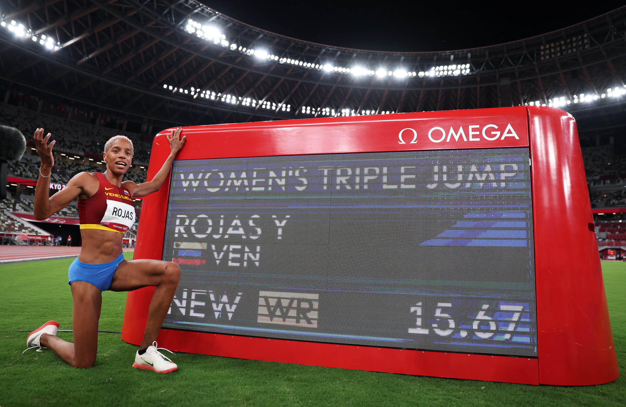Venezuela's Yulimar Rojas eclipsed a 26-year triple jump world record at Tokyo 2020 ©Getty Images