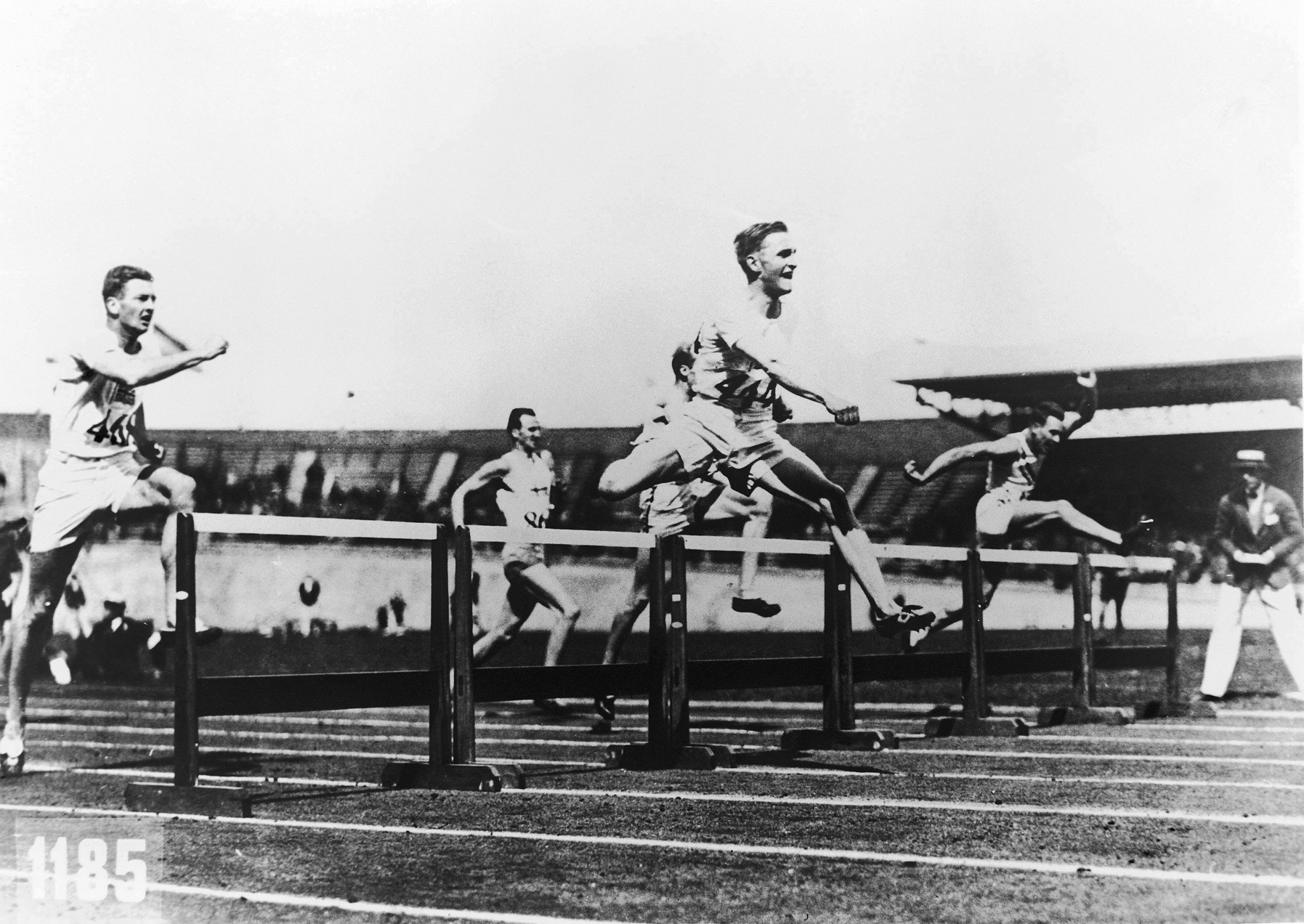 Lord Burghley en-route to winning Olympic gold at the Amsterdam 1928 Games ©Getty Images