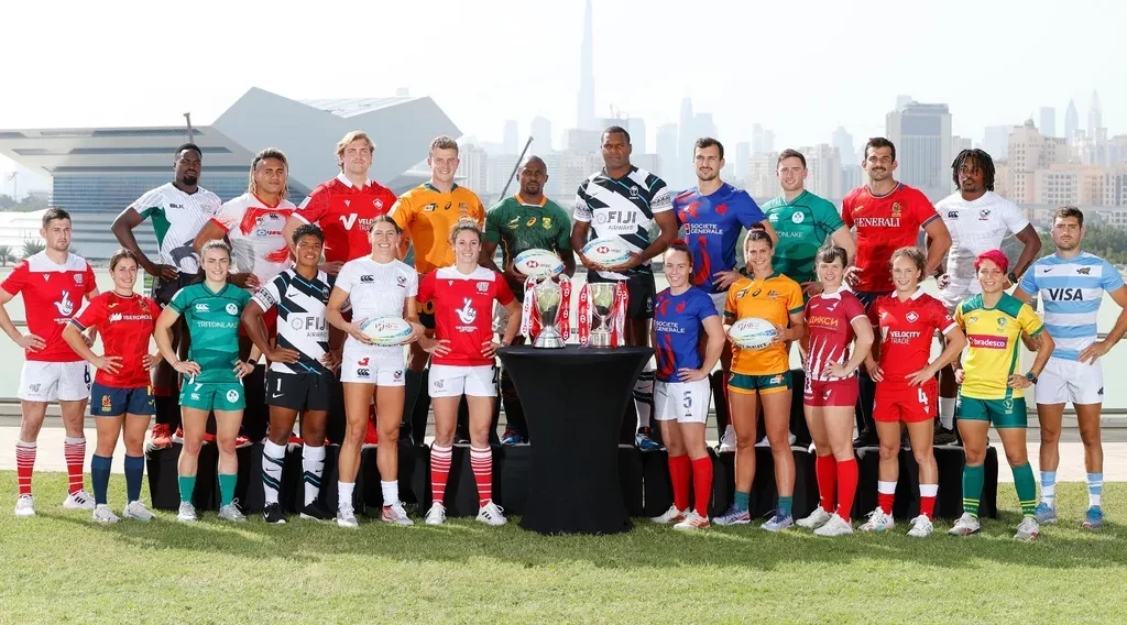 The captains of the teams competing at the HSBC World Rugby Sevens Series in Dubai are looking forward to a new season, although the effects of COVID-19 continue to be felt ©World Rugby