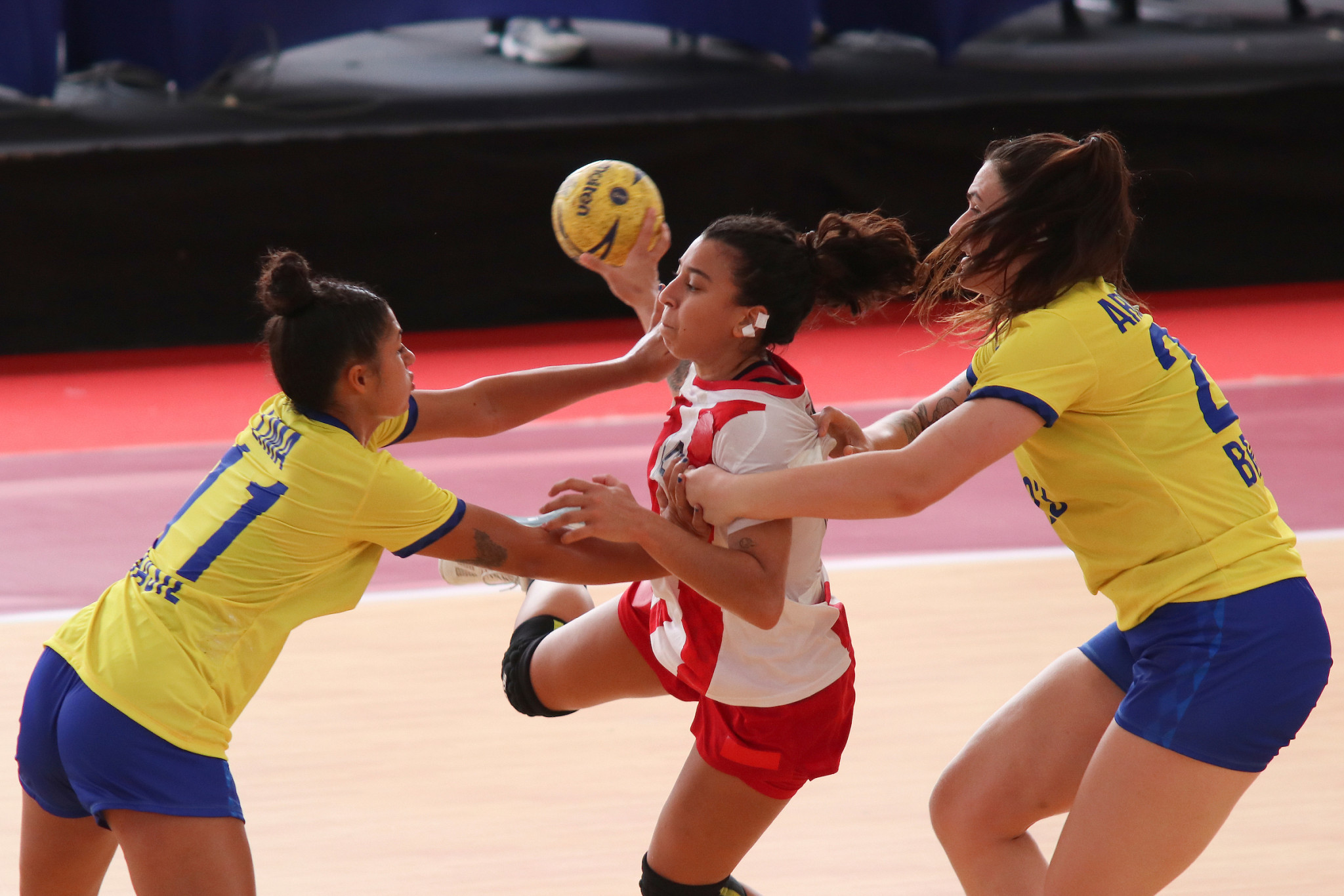 Paraguay lost 22-21 to Brazil in Group B to suffer their first loss of the tournament ©Agencia.Xpress Media Marcos Dominguez