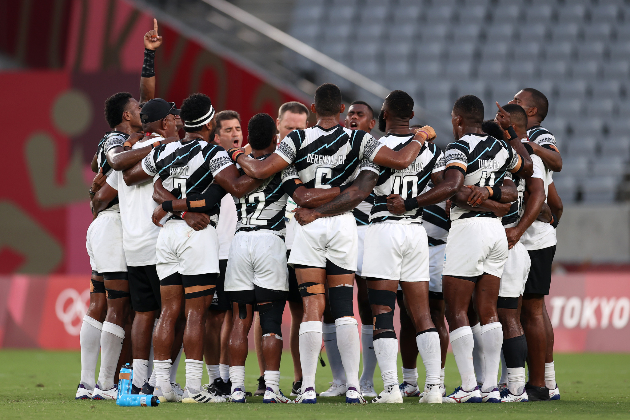 Men's Olympic champions Fiji will line-up in the Dubai World Rugby Sevens Series, but women's Olympic champions New Zealand will be absent ©Getty Images
