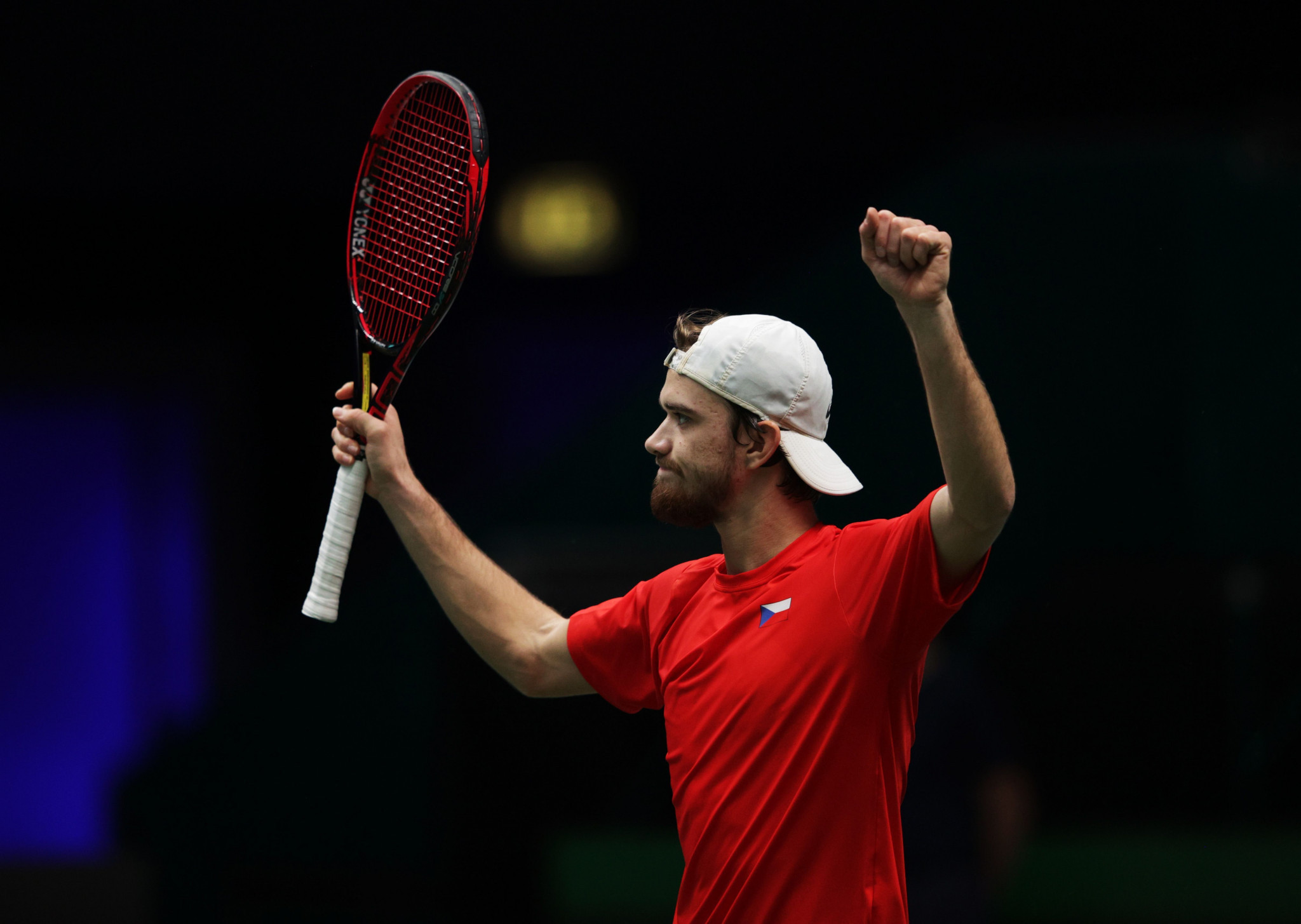 Tomáš Macháč of the Czech Republic caused an upset in the opening rubber of his country's Davis Cup tie with France by defeating Richard Gasquet ©Getty Images  