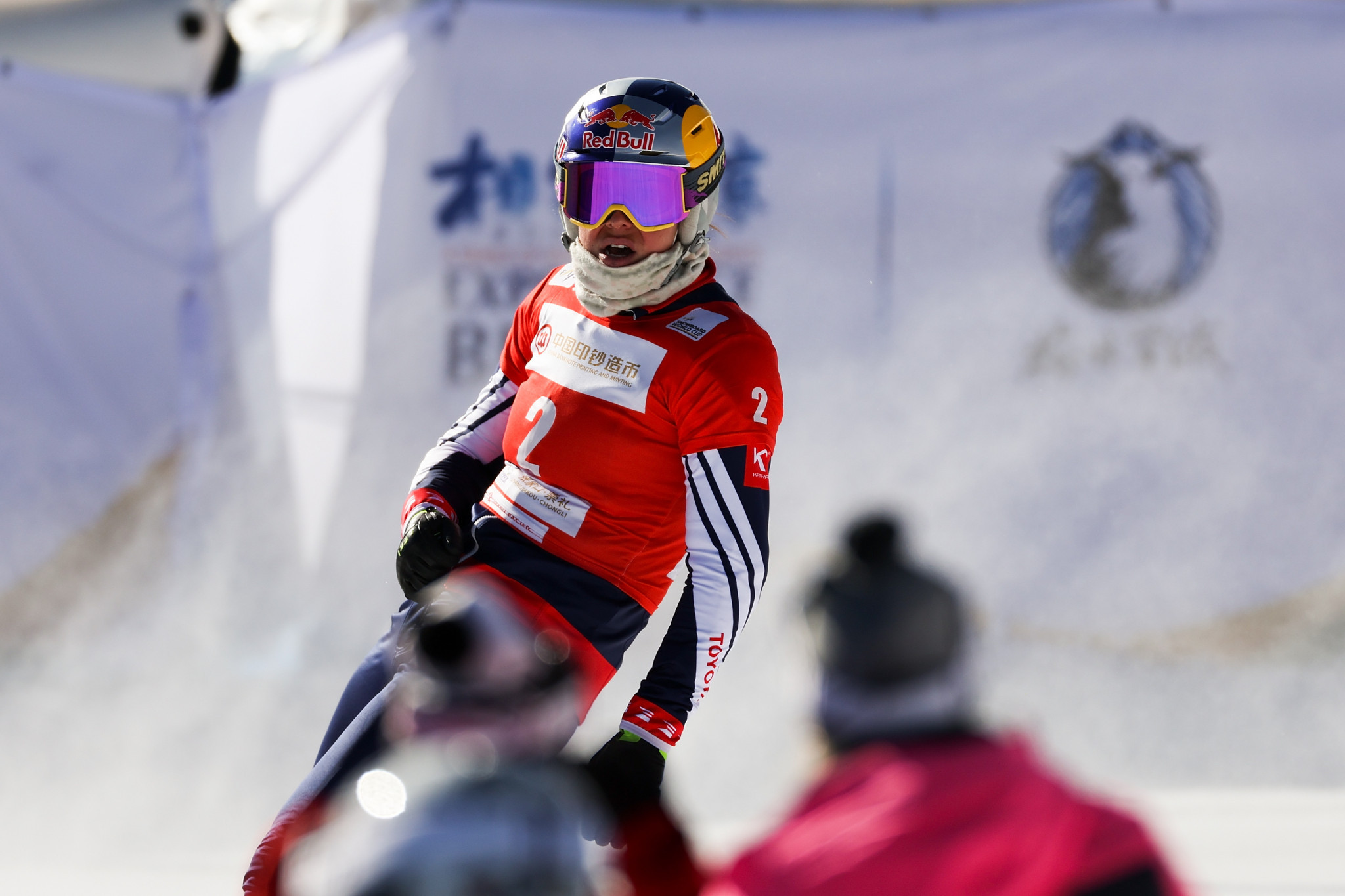 The Czech Republic's Eva Samková led women's qualification in the FIS Snowboard Cross World Cup at Secret Garden ©Getty Images