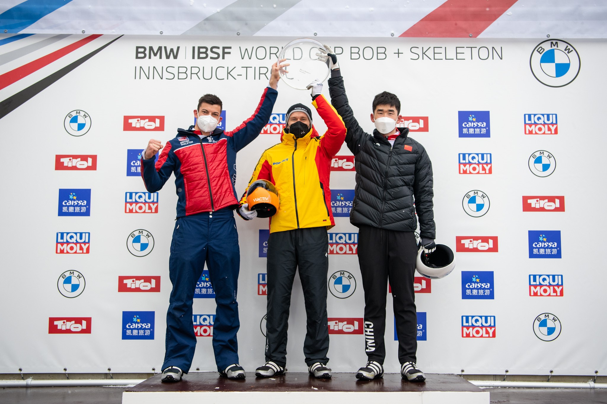 Grotheer, Geng and Weston triumph in remarkable three-way tie Skeleton World Cup in Innsbruck