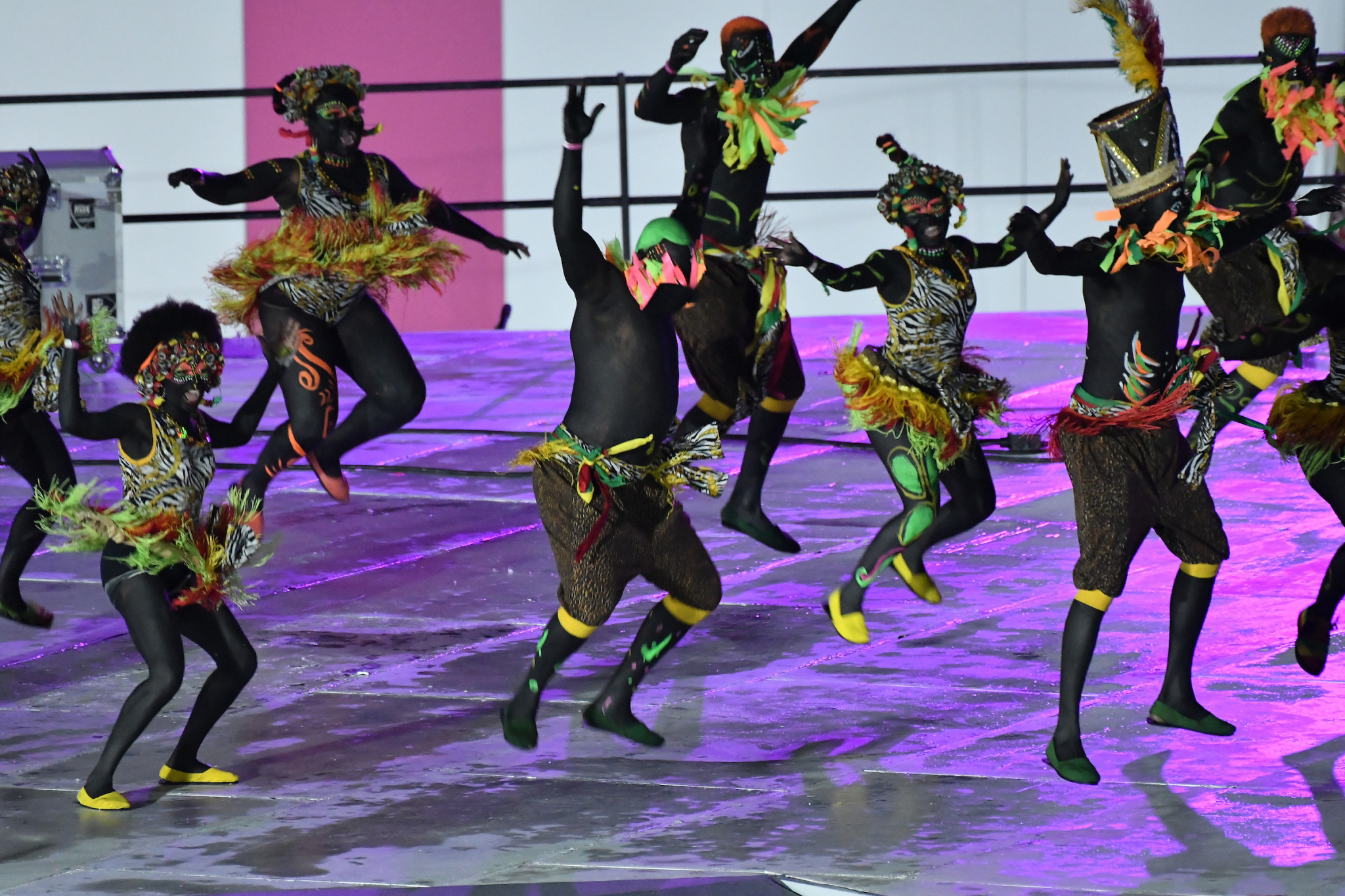  The first perfomance paid tribute to the history of Afro-Colombians and the country's indigenous population ©Agencia.XpressMedia