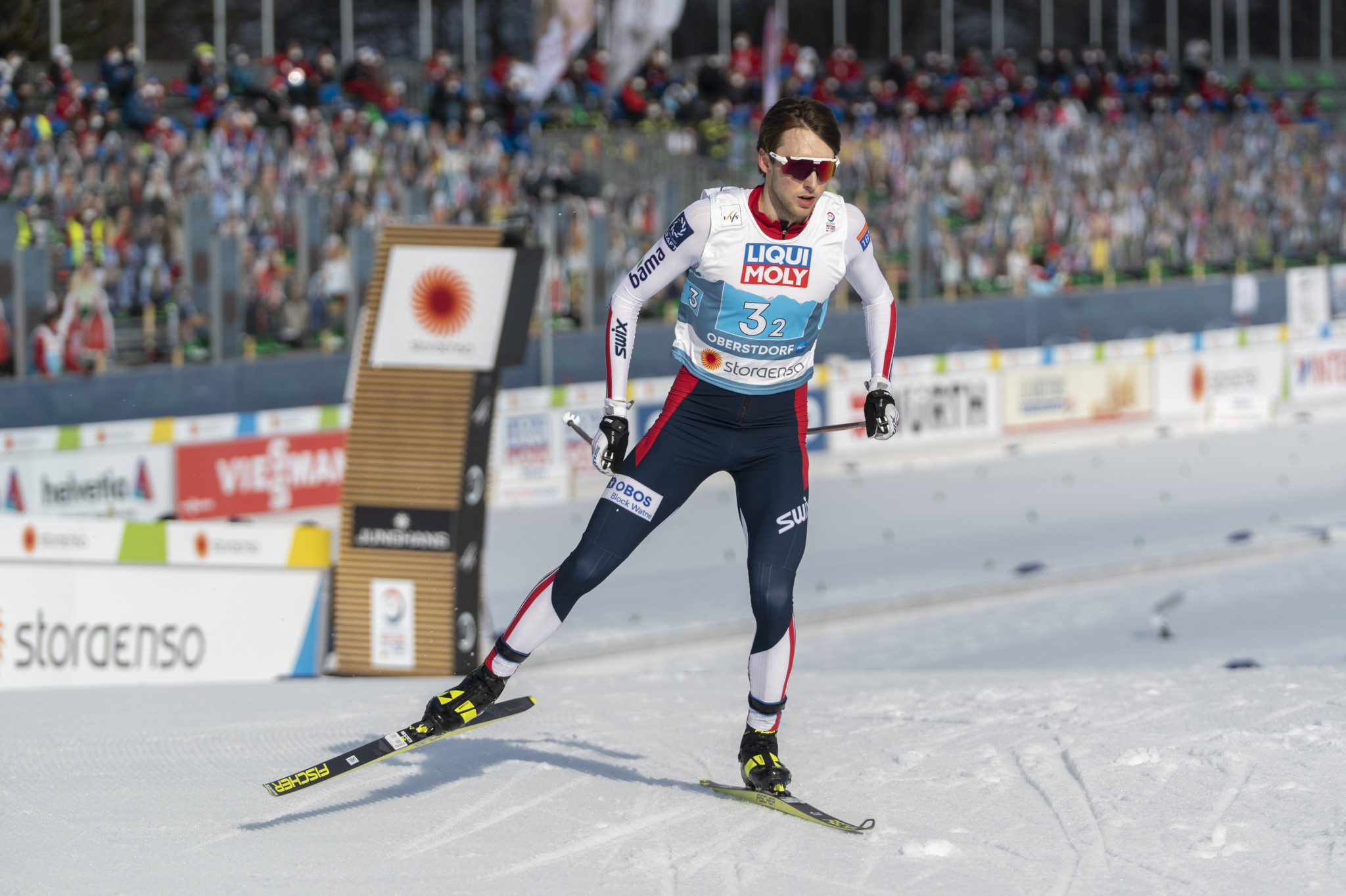 Jarl Magnus Riiber won the first event of the Nordic Combined Triple in Seefeld ©Getty Images