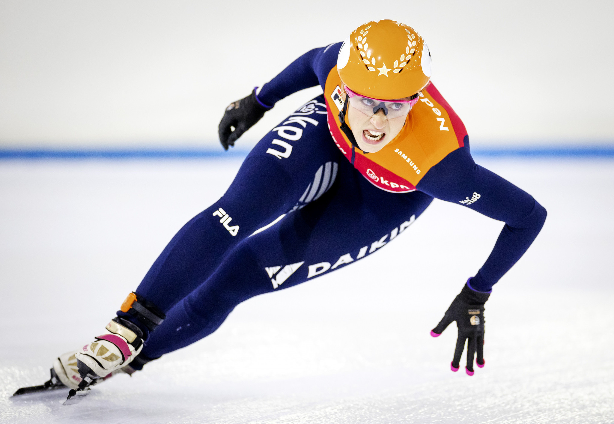 Suzanne Schulting enjoyed another dominant day at the ISU Short Track World Cup in her native Dordrecht ©Getty Images