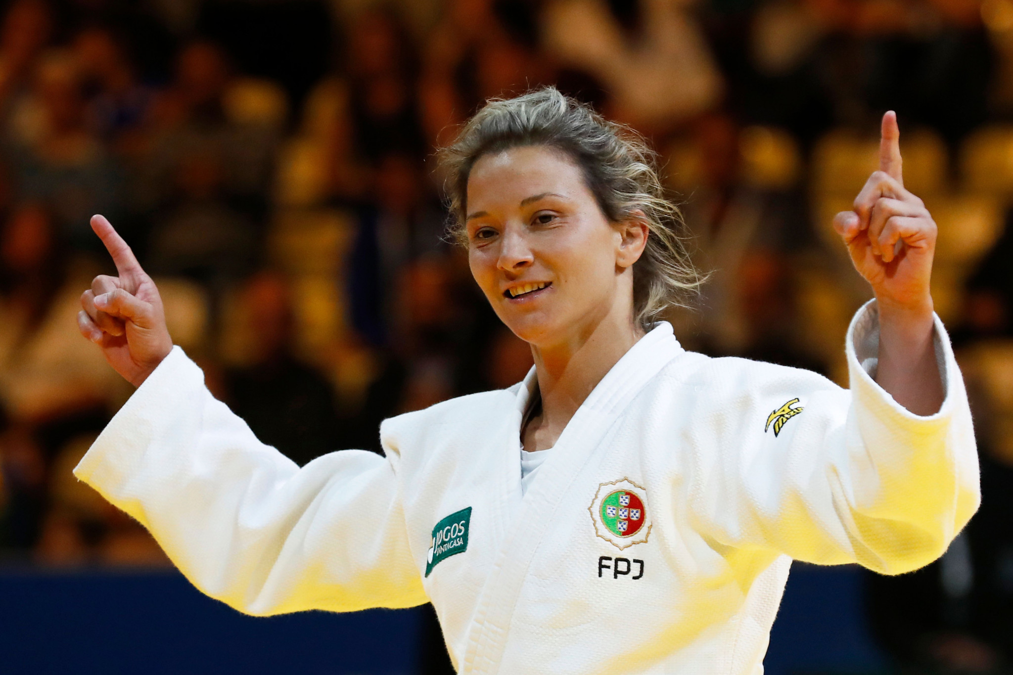 Telma Monteiro claimed gold in the women's under-57kg category ©Getty Images