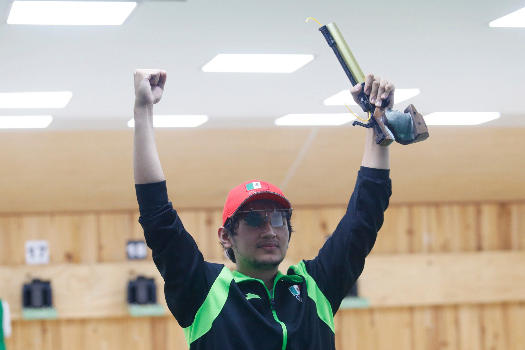 Ricardo Valencia secured another gold for Mexico, this time in the men's air pistol shooting event ©Agencia.Xpress Media