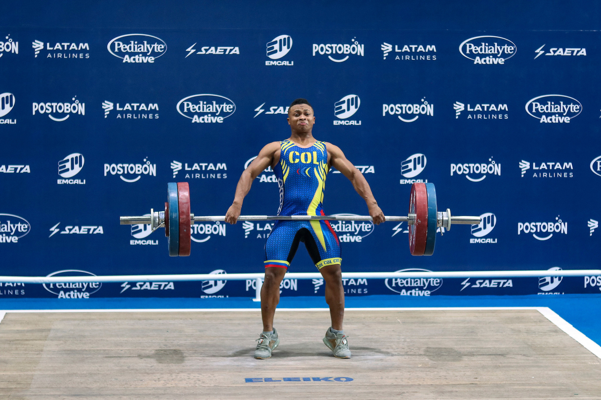  Estiven Jose Villar strained to claim Colombia's second gold medal of Cali 2021 ©Agencia.Xpress Media