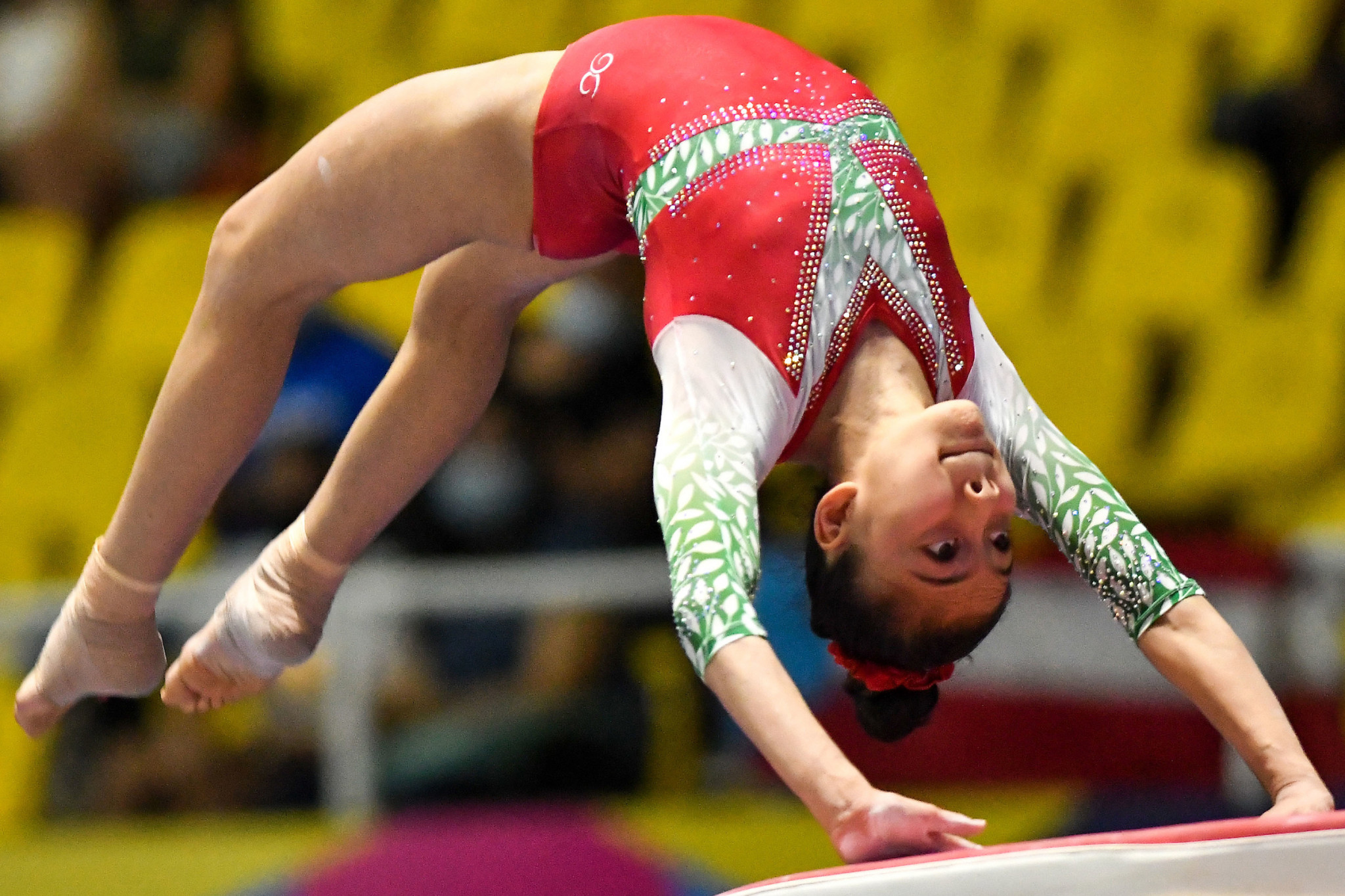 Mariangela Flores Valdez competed on the vault for Mexico ©Agencia.Xpress Media