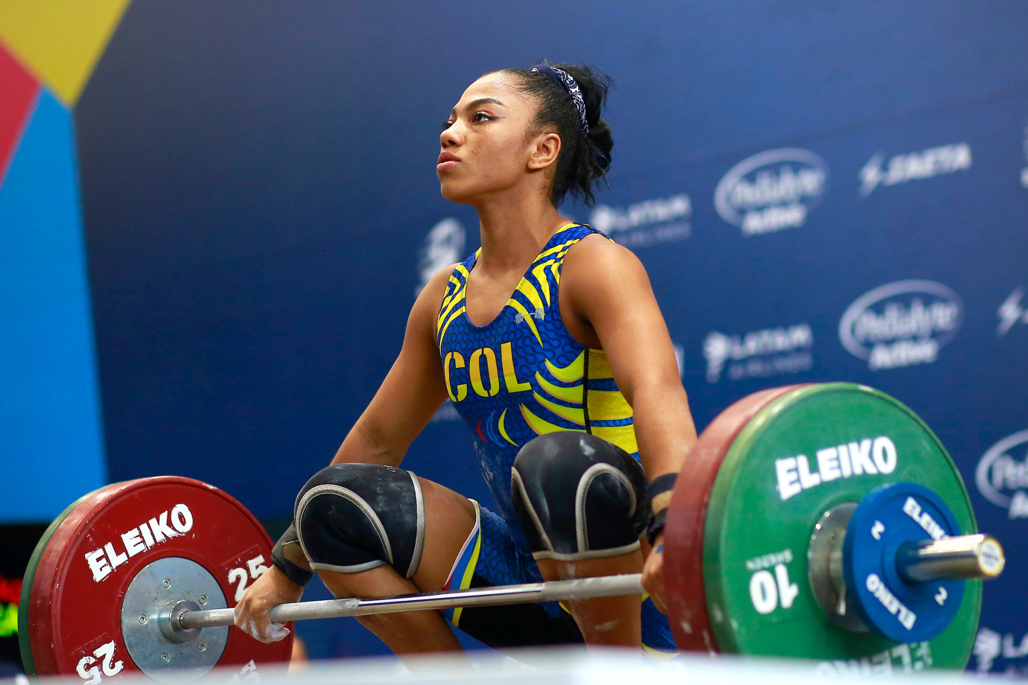 Concepcion Uusuga claimed Colombia's third gold of the day in the women's 59kg weightlifting tournament ©Agencia.Xpress Media