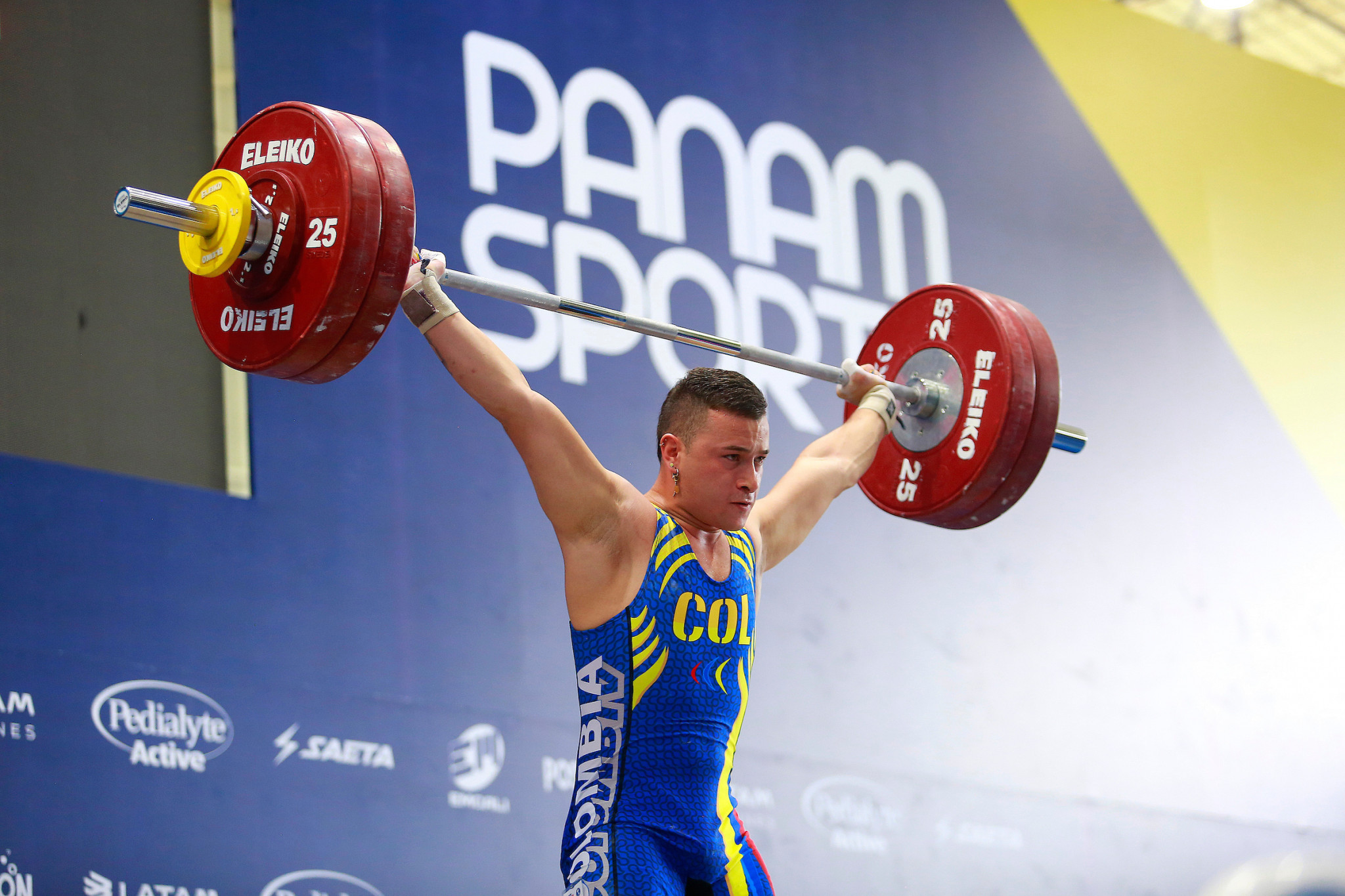 Juan Camilo Martinez capped off a special day for Colombia by winning the men's 73kg category ©Agencia.Xpress Media