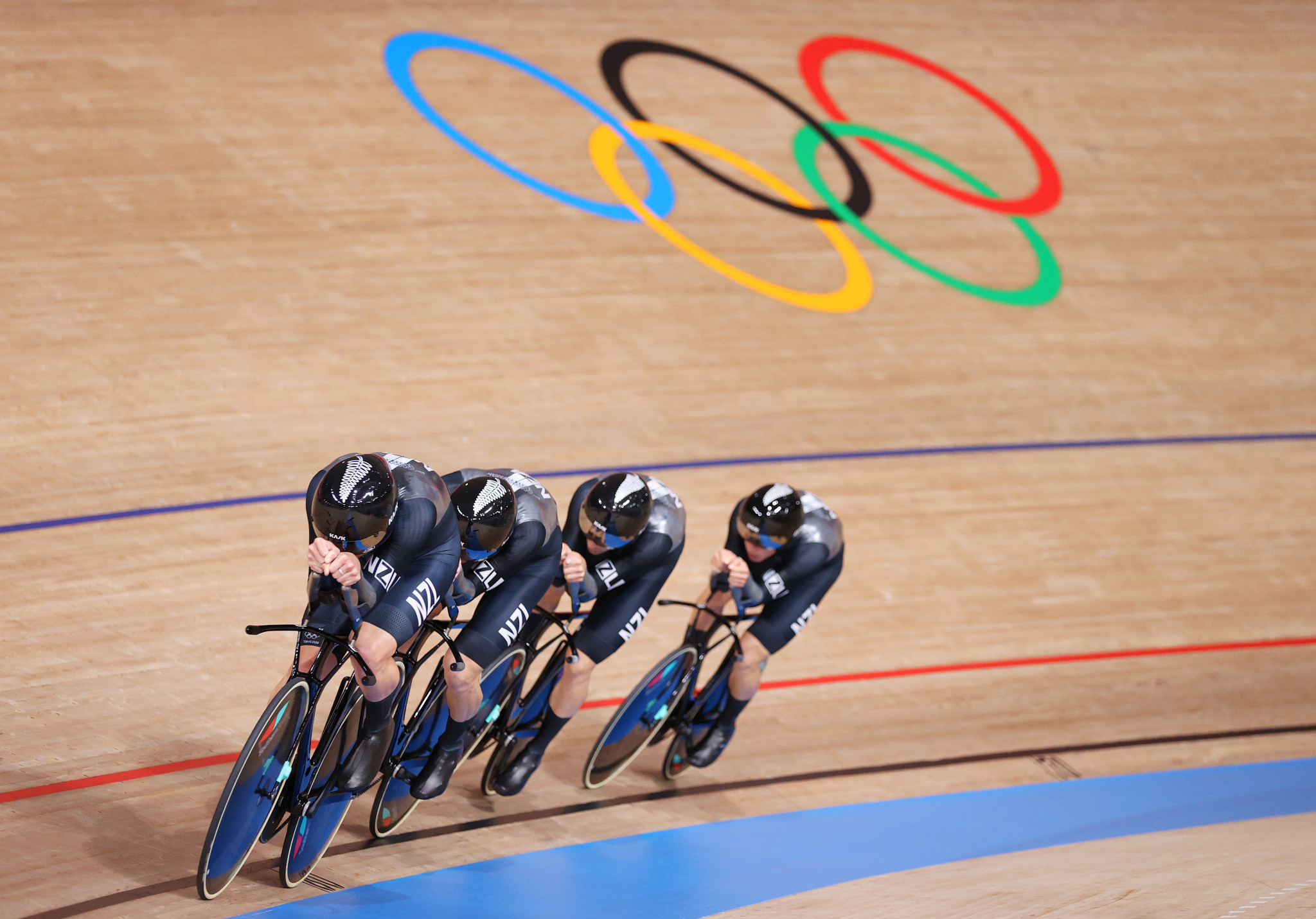 New Zealand was represented by a 15-member track cycling team at Tokyo 2020 ©Getty Images